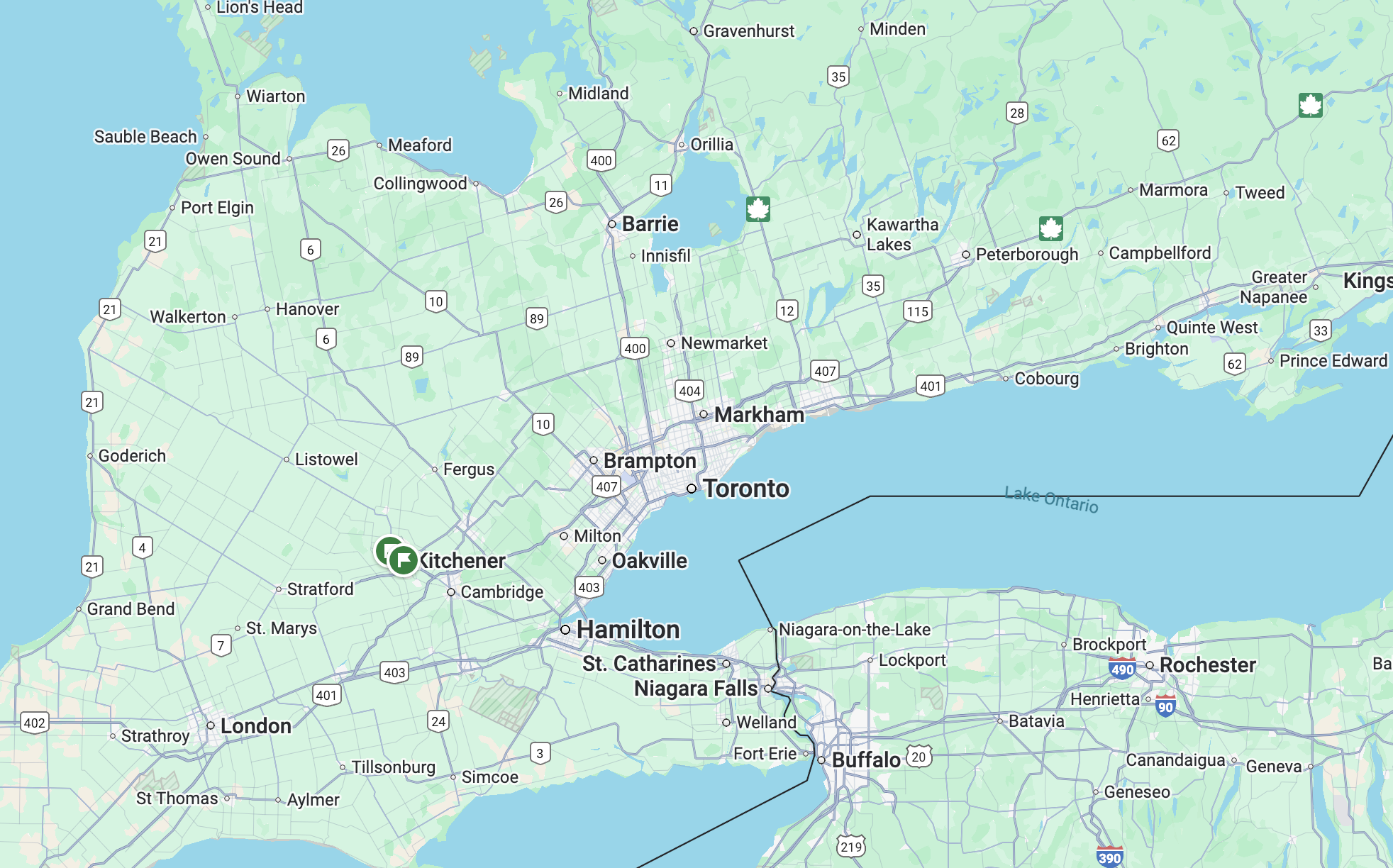 rural ontario map