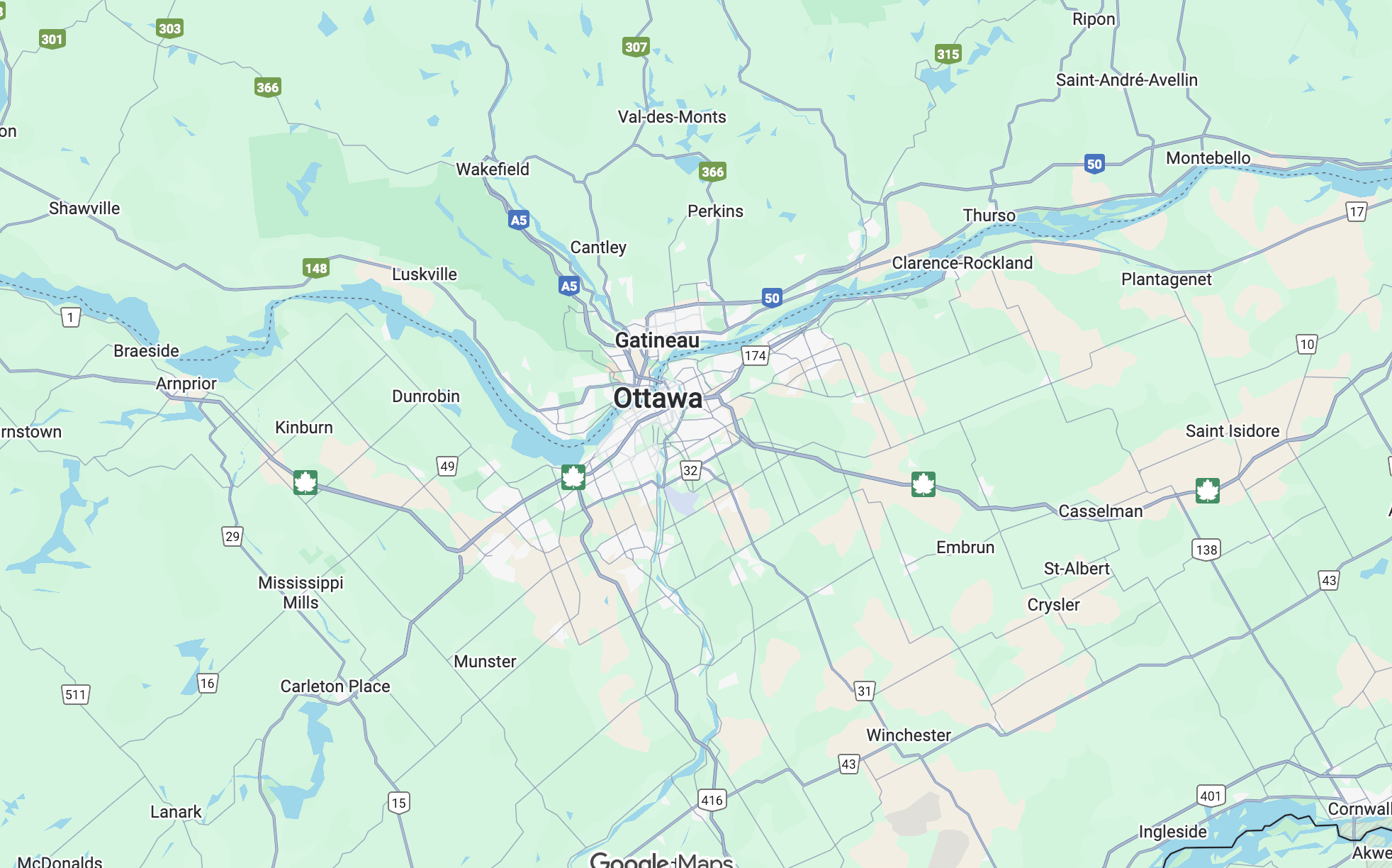 Ottawa map